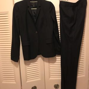 Jcrew Pinstripe 120s 1035 Navy Suit 10t/6 Blazer